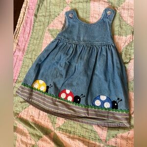 Vintage Denim Kid’s Pinafore Dress 4T